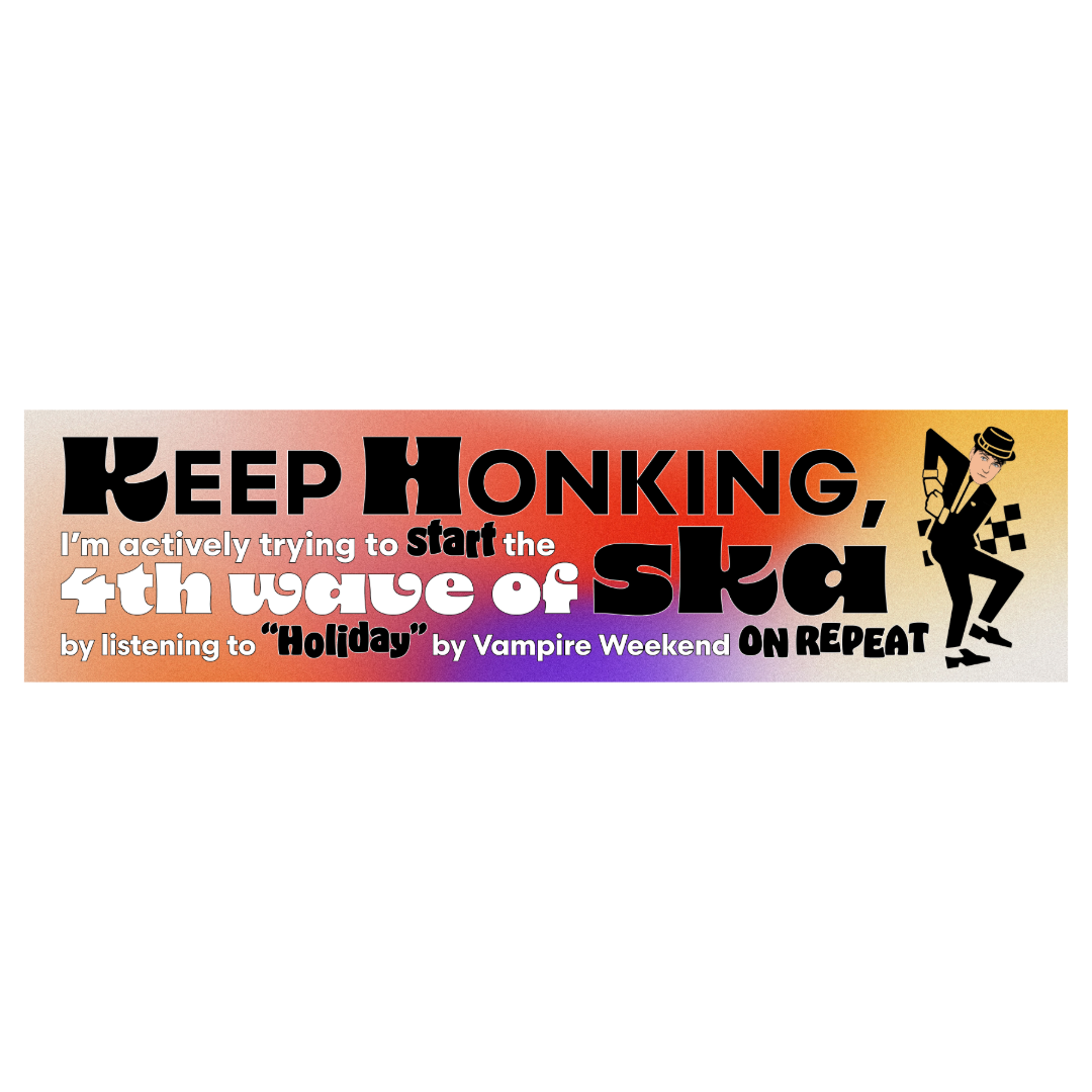 The 4th Wave of Ska (Bumper Sticker)
