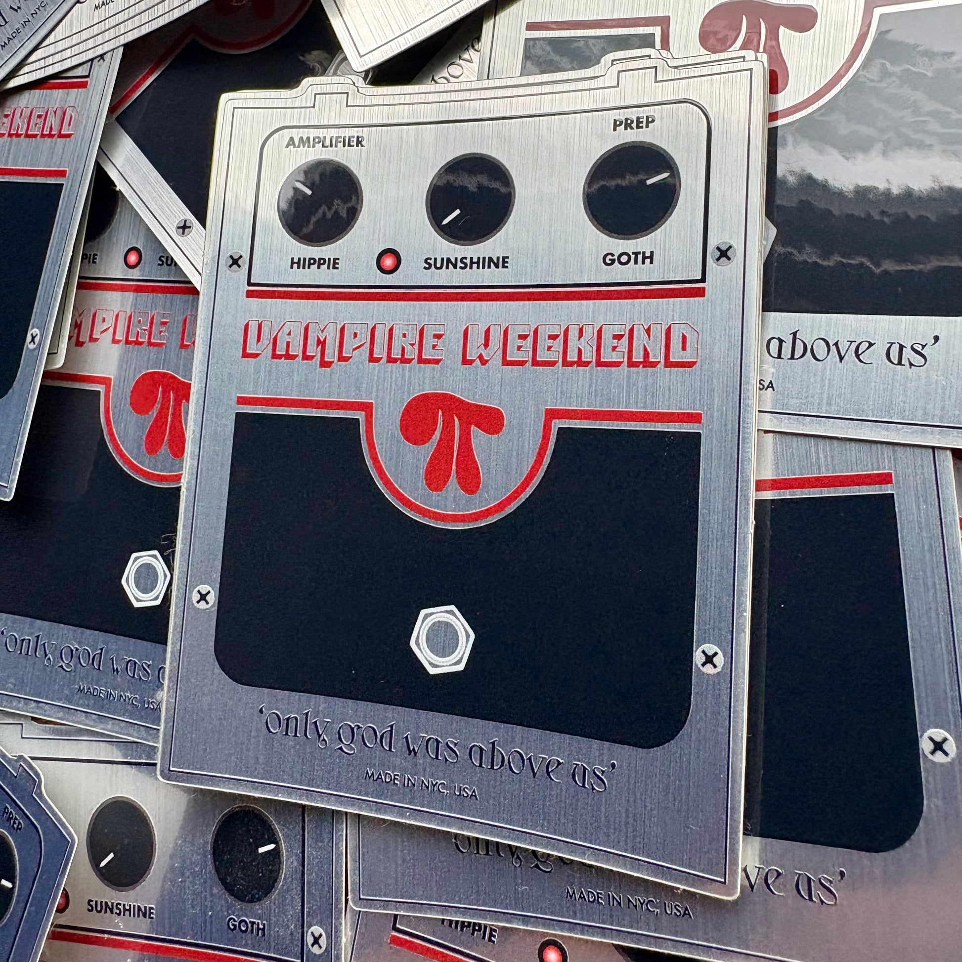 pedal stickers OGWAU Guitar Pedal (Metallic Sticker) – Everlasting Shirts