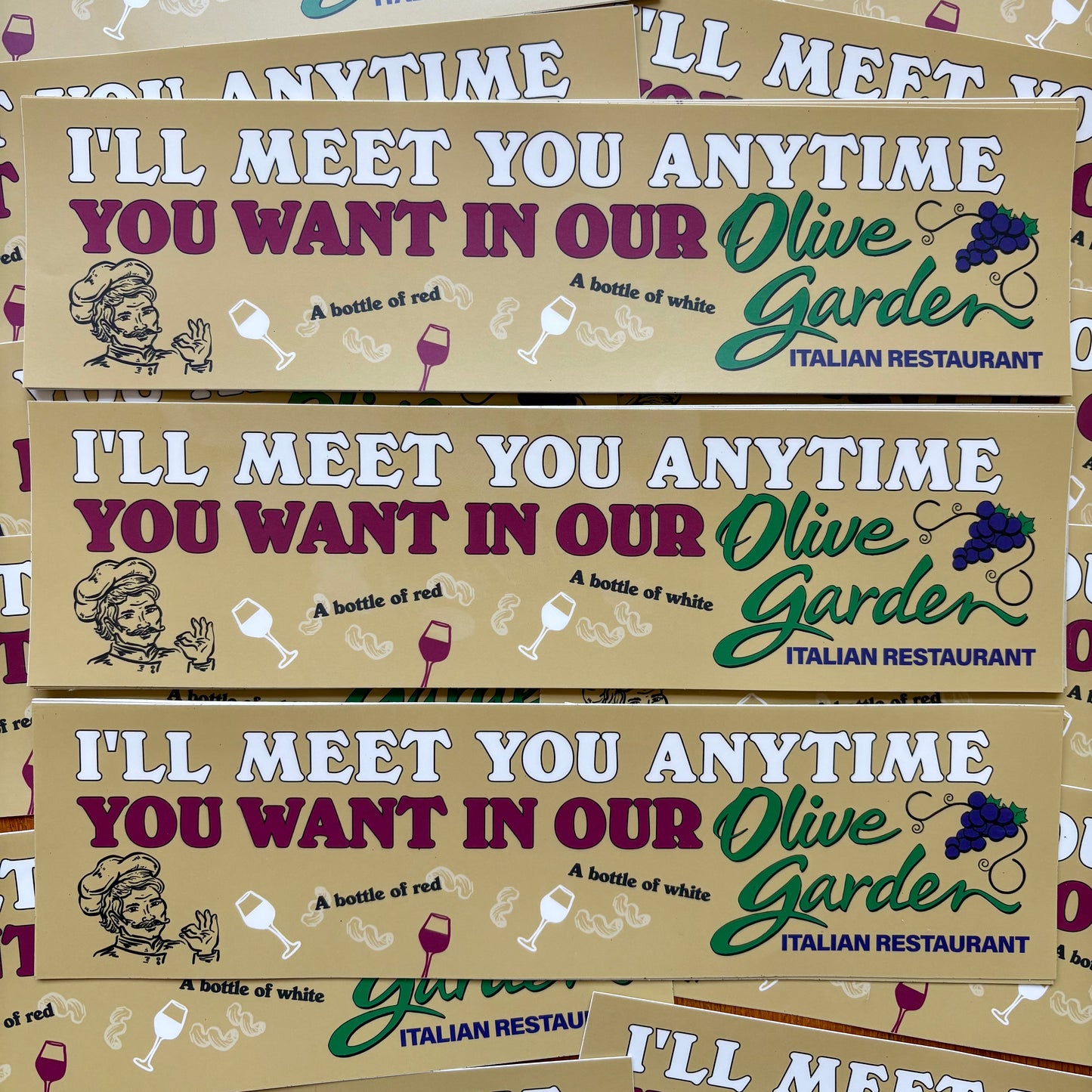 Unlimited Breadsticks (Bumper Sticker)