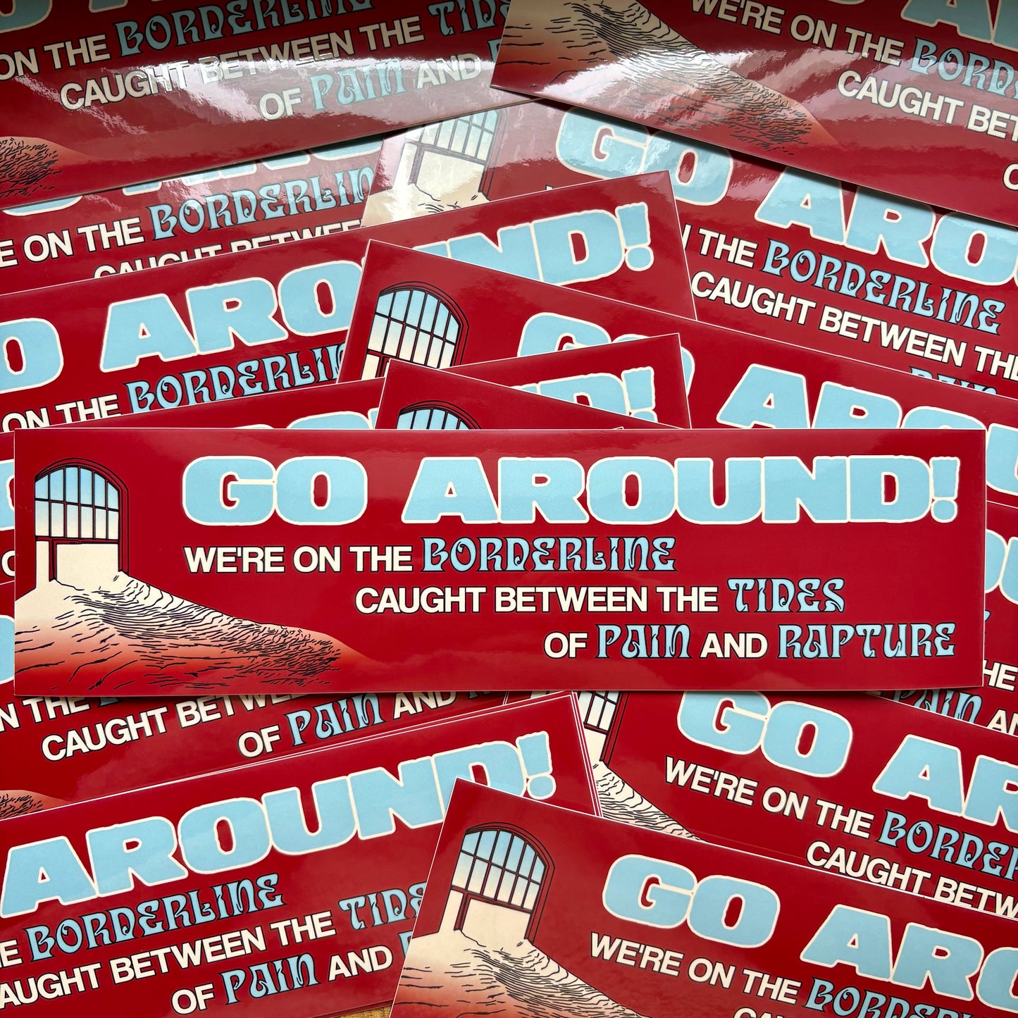 We’re on the Borderline (Bumper Sticker)