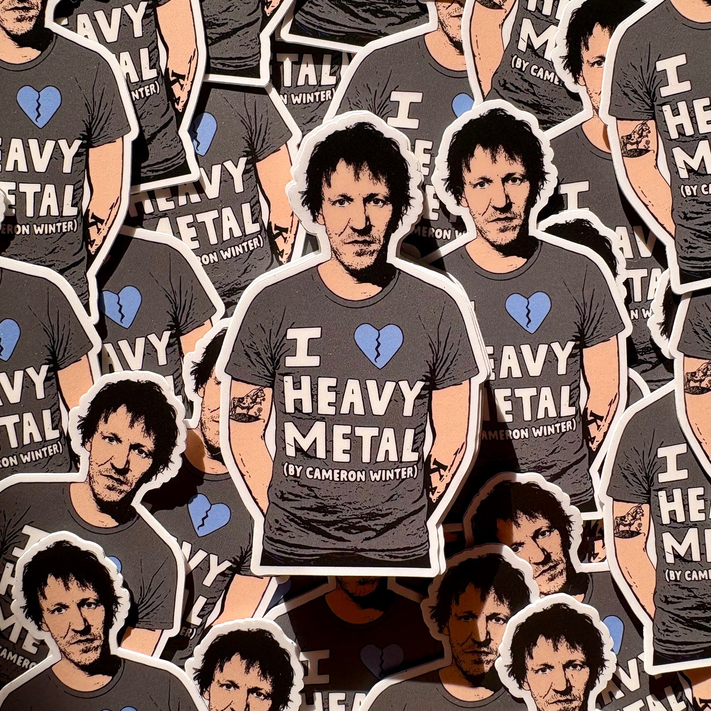 I Heart Heavy Metal (Sticker, All Proceeds Donated To Charity)