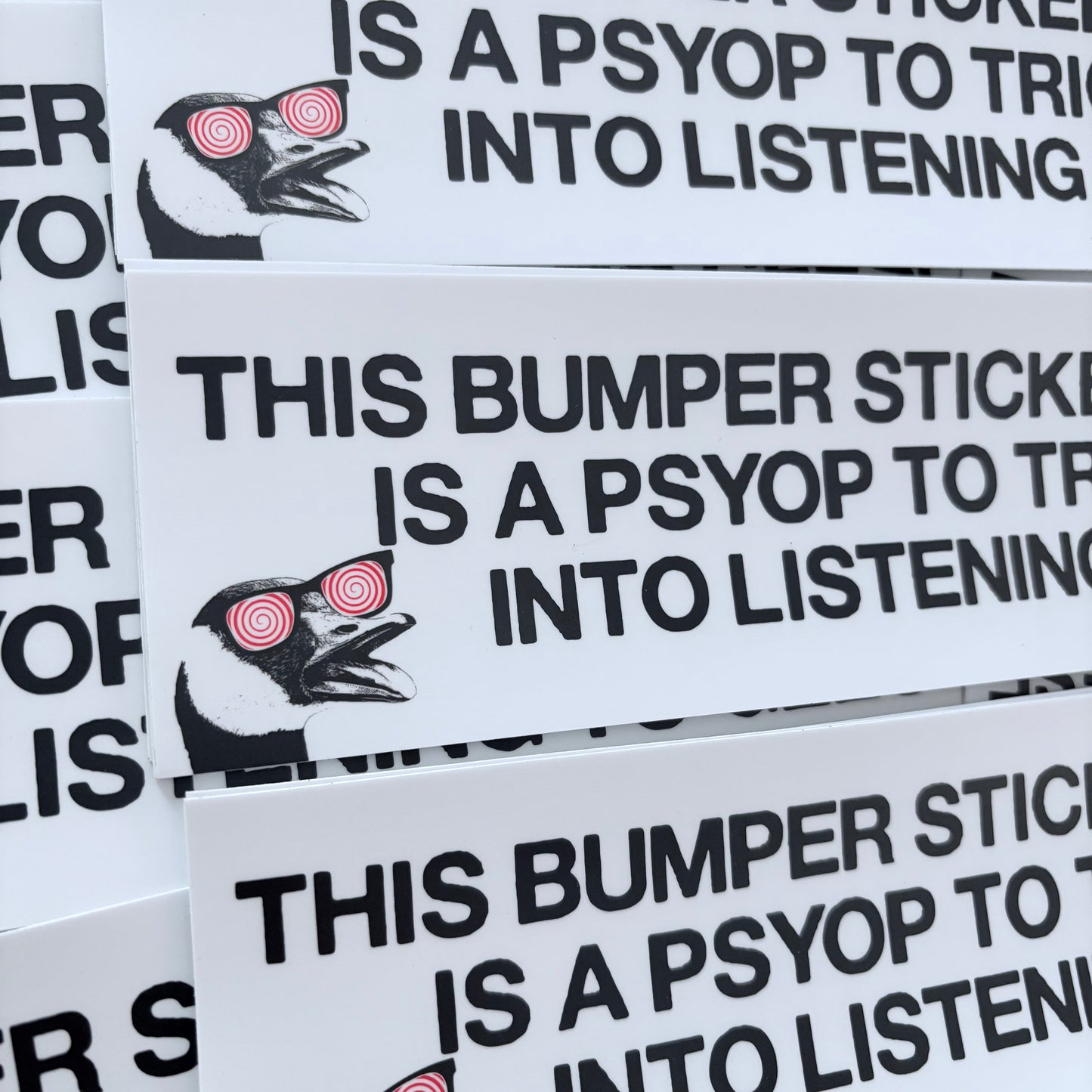 Geese is a Psyop (Bumper Sticker)